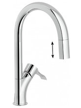 Смеситель Nobili Sofi SI98127CR для кухни, с вытяжным изливом, цвет хром