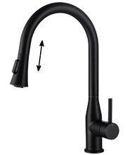 Смеситель для кухни Timo Saona 2336/03FL с выдвижным изливом, черный