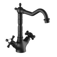 Смеситель Timo Nelson 0143/03F для кухонной мойки, чёрный матовый