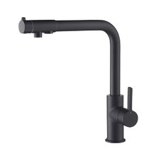 Смеситель Timo Hette 1026/03F для кухонной мойки, под фильтр, чёрный матовый