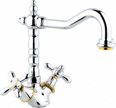 Смеситель для кухни Timo Ritz 0143FK chrome+gold