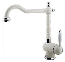 Смеситель Timo Morea 2406F white matt для кухонной мойки