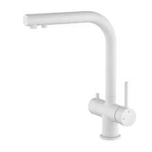 Смеситель для кухни Timo Saona 2356/16FL, с подключением к фильтру, цвет белый матовый