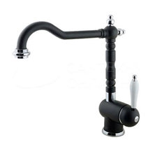 Смеситель Timo Morea 2406Fblack для кухонной мойки, черный матовый