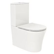 Унитаз-компакт Ceruttispa Santa CT8916 безободковый, сиденье с микролифтом, белый