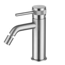 Смеситель Allen Brau Priority 3.0 5.31A04-BN для биде, с донным клапаном, цвет никель брашированный