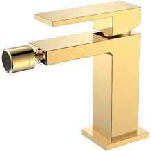 Смеситель для биде Boheme Qubic 476-G, цвет Shinny Gold