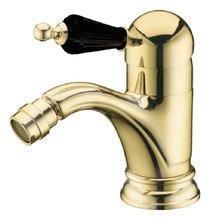 Смеситель Boheme Tradizionale 256 Nero для биде, золото