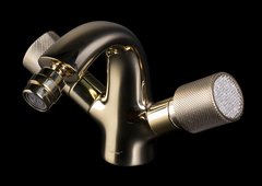 Смеситель Boheme Royal Crystal для биде, золото, 296-Royal/CRST