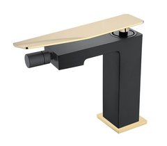 Смеситель Boheme Q для биде, черный, золото, 146-BG.2