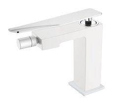 Смеситель Boheme Q для биде, белый, хром, 146-WCR.2