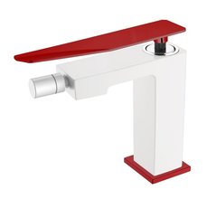 Смеситель Boheme Q для биде, белый, красный, 146-WR.2