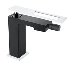 Смеситель Boheme Q для биде, черный, хром, 146-BCR