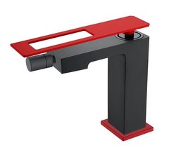 Смеситель Boheme Q для биде, черный, красный, 146-BR