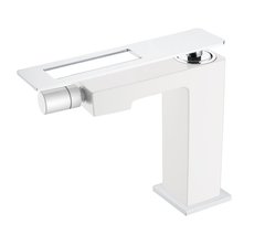 Смеситель Boheme Q для биде, белый, хром, 146-WCR