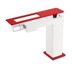 Смеситель Boheme Q для биде, белый, красный, 146-WR