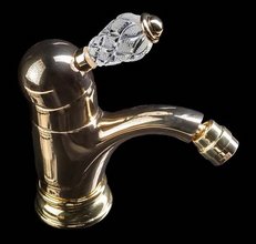 Смеситель Boheme Crystal 286-CRST для биде, золото