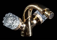 Смеситель Boheme Crystal 296-CRST для биде, золото