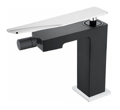 Смеситель Boheme Q для биде, черный, хром, 146-BCR.2