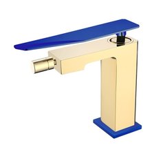 Смеситель Boheme Q для биде, золото, синий, 146-GUV.2