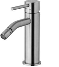 Смеситель Paffoni Light LIG131ST для биде, без донного клапана, цвет стальной