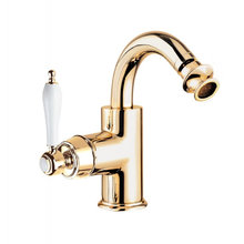 Смеситель для биде Cezares APHRODITE-BS2-03/24-Bi, с донным клапаном, золото 24 карат