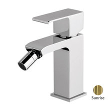 Смеситель для биде Cezares PORTA-BS1-SR, с донным клапаном, золото