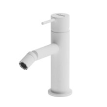 Смеситель для биде Cezares LEAF-BSM-L-BIO, с донным клапаном, белый матовый