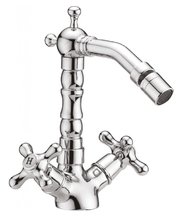 Смеситель для биде Cezares Retro-C-BS2-01, с донным клапаном, хром