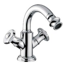 Смеситель для биде Cezares Aphrodite-BS2-01-S1, с донным клапаном, хром, ручки хром