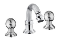 Смеситель Cezares Olimp BBS2-01-M цвет хром, ручки круглые металл