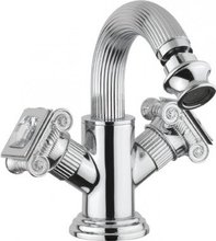 Смеситель Cezares Olimp BS2-01-Sw цвет хром, ручки квадратные Swarovski