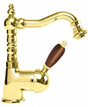 Смеситель Cezares ELITE-BSM2-03-Nc для биде, золото, ручка орех