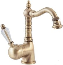 Смеситель Cezares VINTAGE-BSM2-02-Sw для биде, бронза, ручка Swarovski