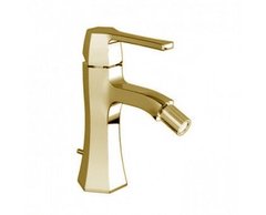 Смеситель Cisal Cherie CE00055024 для биде на 1 отверстие с донным клапаном, золото