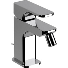 Смеситель Cisal Cubic CU00055121 однорычажный для биде на 1 отверстие с донным клапаном, цвет хром