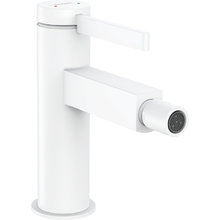 Смеситель для биде Hansgrohe Finoris 76200700, со сливным клапаном Push-Open, матовый белый