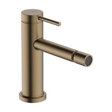 Смеситель для биде Hansgrohe Tecturis S 73201140, с донным клапаном, цвет шлифованная бронза