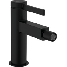 Смеситель Hansgrohe Finoris 76200670 для биде, с донным клапаном Push-Open, чёрный матовый