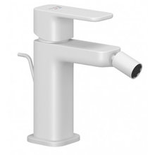 Смеситель Kludi Renon 422165375 для биде, с донным клапаном, цвет белый матовый