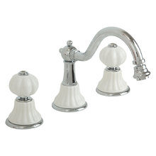 Cмеситель Migliore Olivia 19002 для биде, хром, ручки белая керамика