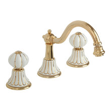 Cмеситель Migliore Olivia 19026 для биде, золото, ручки декор золото