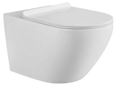 Подвесной безободковый унитаз Aquanet Cetus W Short, крышка микролифт