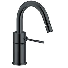 Смеситель Nobili Velis VE125139/2FLP для биде, с донным клапаном, цвет черный/Diamond smoke PVD