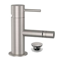 Смеситель Remer X Style Inox SSX20B для биде, с донным клапаном, цвет шлифованная нержавеющая сталь