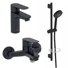 Душевой набор Jacob Delafon Oscar E29845RU-BL, черный матовый