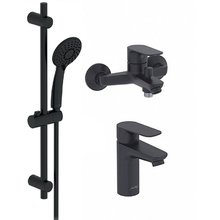 Душевой набор Jacob Delafon Oscar E29847RU-BL, черный матовый