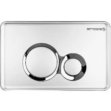 Клавиша Bettoserb, механическая, цвет хром матовый/хром глянец, 40006463