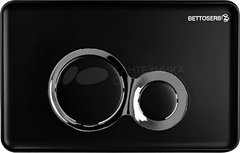 Клавиша Bettoserb, механическая, цвет черный матовый/хром глянец, 40006461