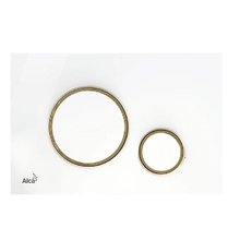 Клавиша смыва AlcaPlast Thin M775, механическая, белый/золото